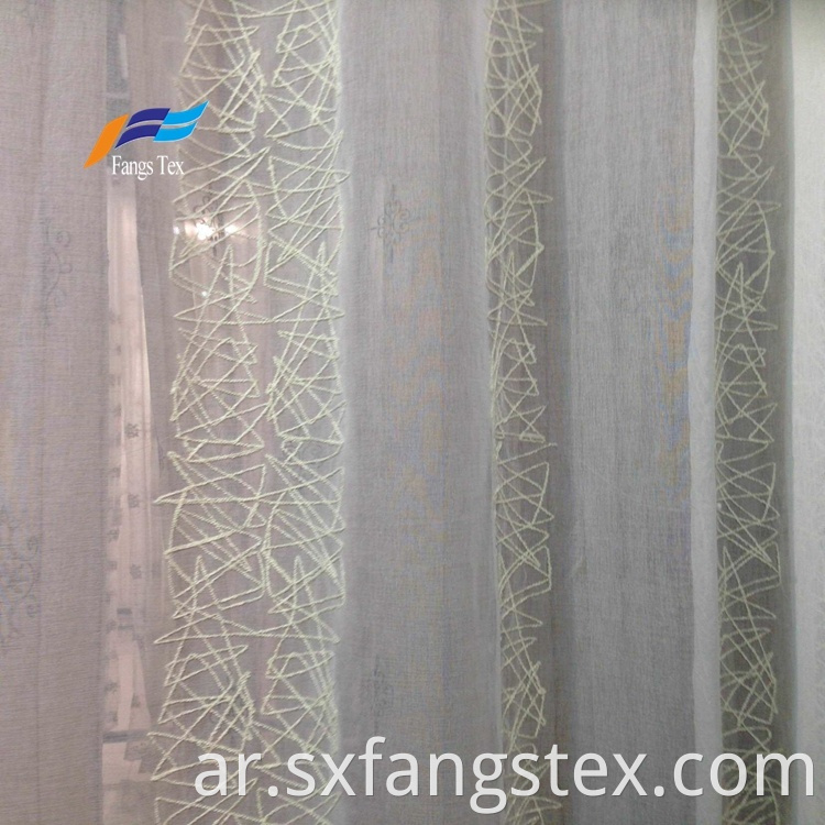 Voile Embroidery 100% Polyester Sound Proof Curtain 3